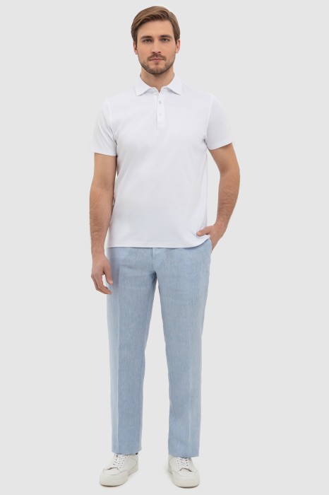 брюки изо льна из россии вид сбоку