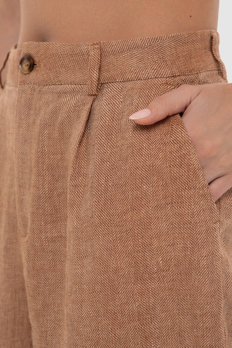 брюки изо льна от бренда kanzler вид слева