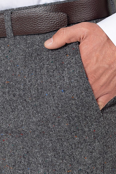 брюки limited edition из итальянской шерстяной ткани bottoli от бренда kanzler вид слева