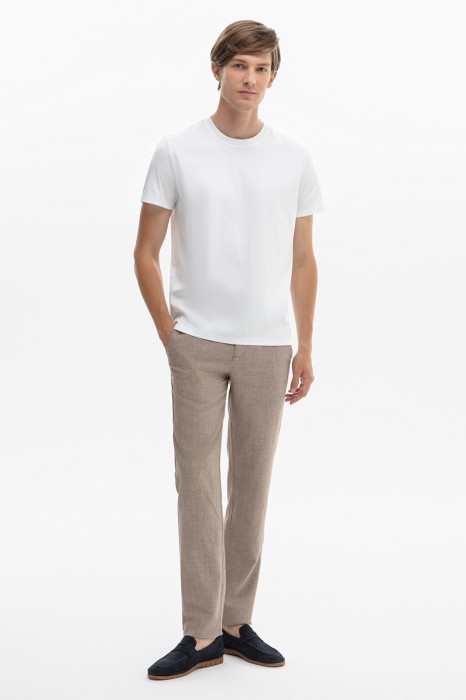брюки limited edition изо льна и шерсти из россии вид сбоку