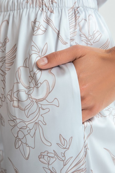 брюки пижамные от бренда kanzler вид слева