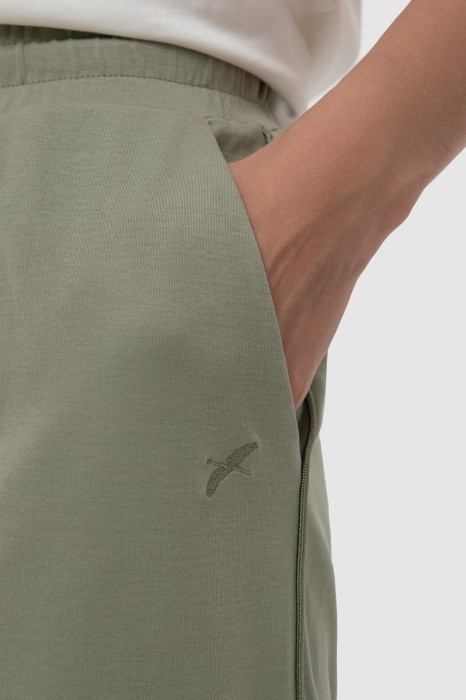 брюки спортивные из хлопка от бренда kanzler вид слева