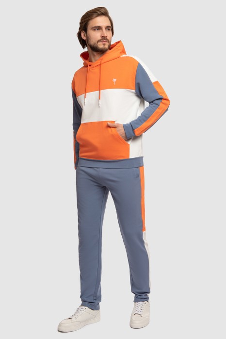 брюки спортивные из хлопка из хлопка спереди