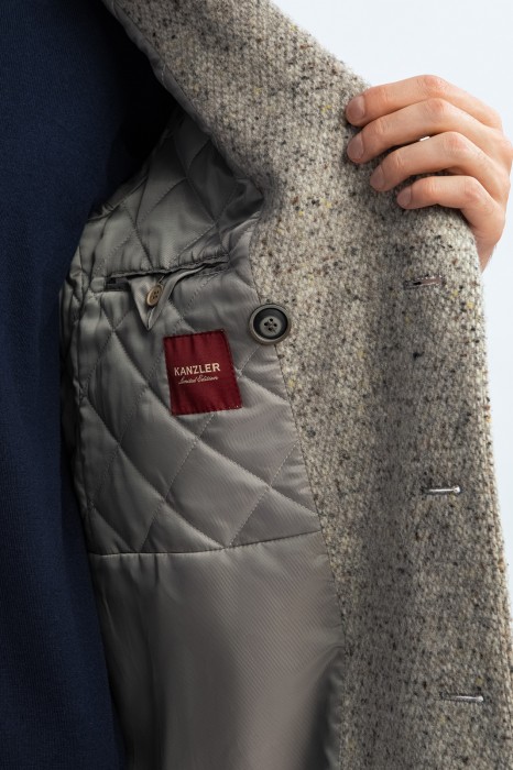 двубортное пальто из смесовой шерсти limited edition по цене 32990 руб вид справа