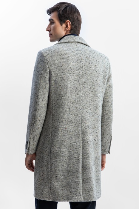 двубортное пальто из смесовой шерсти limited edition из россии вид сбоку