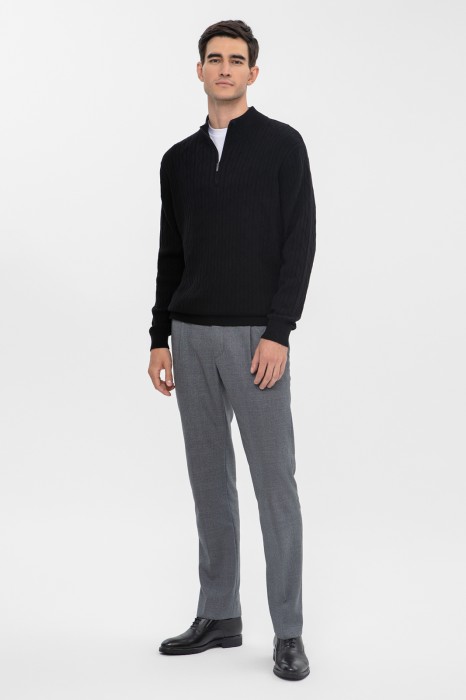 джемпер из хлопка и кашемира из россии вид сбоку