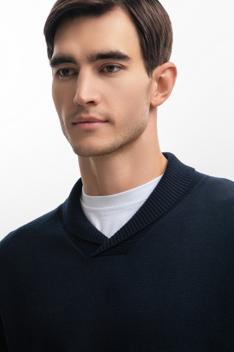 джемпер из хлопка и кашемира от бренда kanzler вид слева