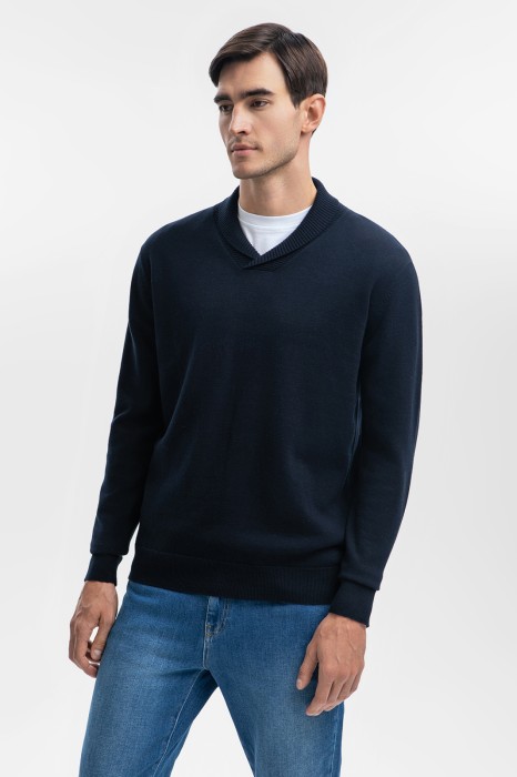 джемпер из хлопка и кашемира по цене 5990 руб вид справа