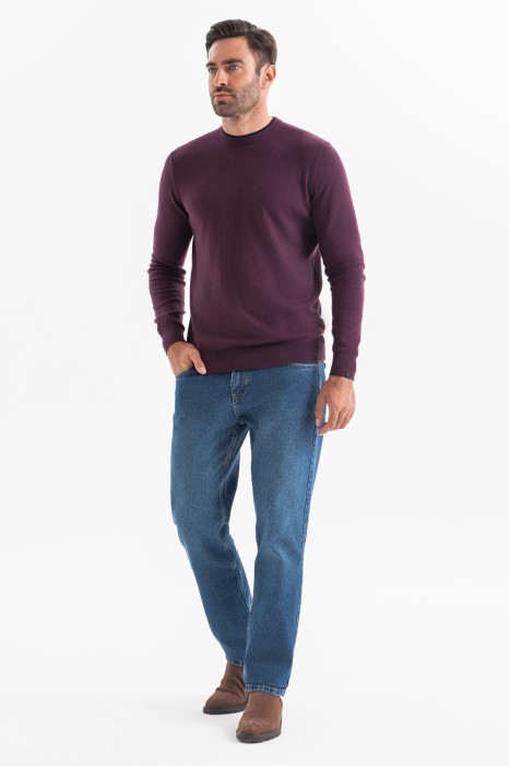 джемпер из хлопка и кашемира из россии вид сбоку