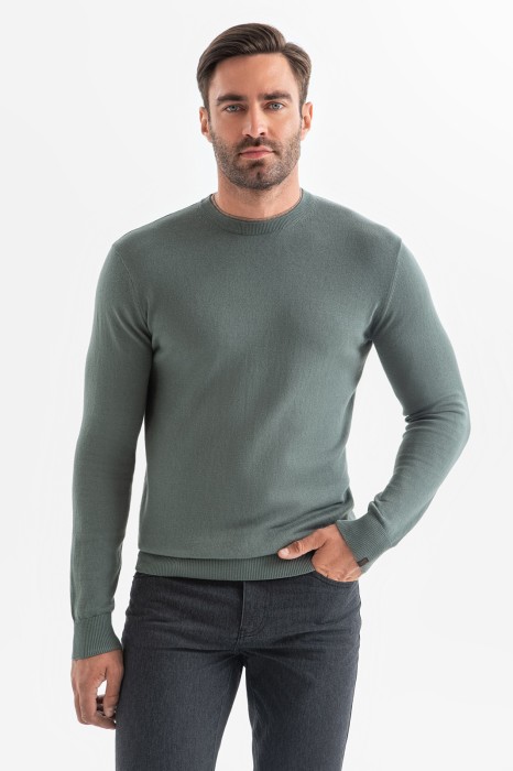 джемпер из хлопка и кашемира фотография