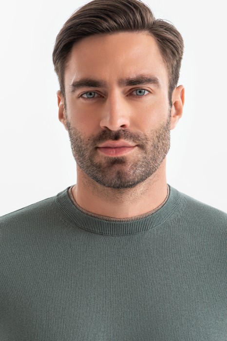 джемпер из хлопка и кашемира от бренда kanzler вид слева