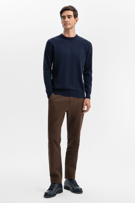 джемпер из хлопка и кашемира из россии вид сбоку