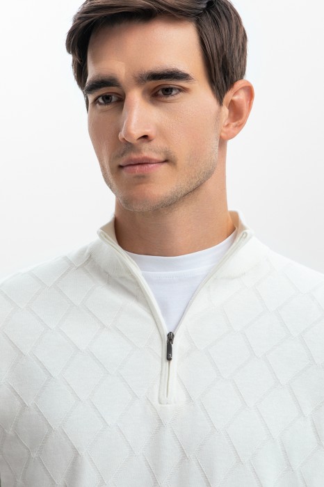 джемпер из хлопка и кашемира от бренда kanzler вид слева