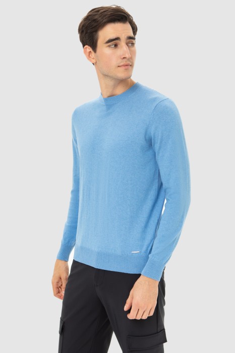 джемпер из хлопка и кашемира из россии вид сбоку