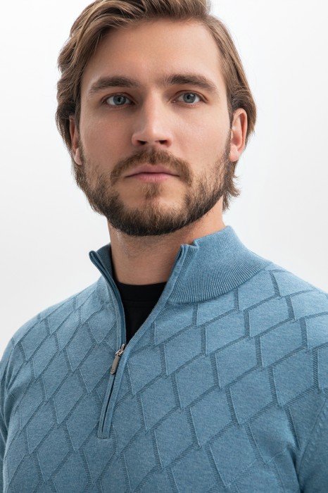 джемпер из хлопка и кашемира от бренда kanzler вид слева