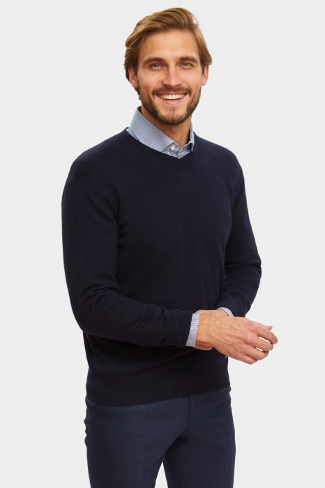 джемпер из хлопка и кашемира фотография