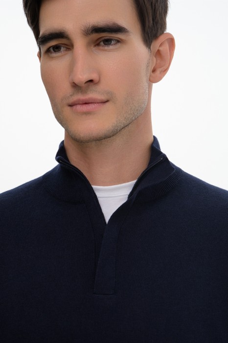 джемпер из хлопка и кашемира от бренда kanzler вид слева