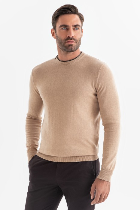 джемпер из хлопка и кашемира из россии вид сбоку