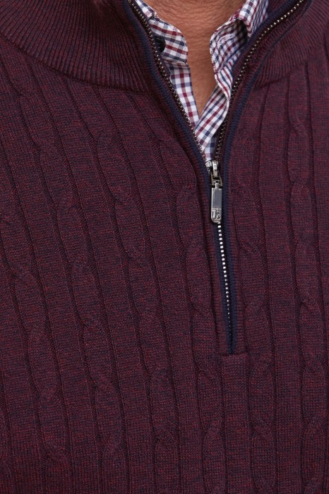джемпер из хлопка и шерсти с кашемиром от бренда kanzler вид слева