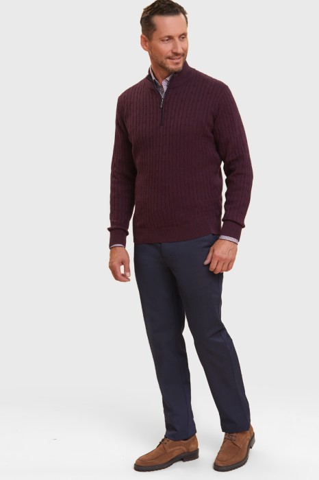 джемпер из хлопка и шерсти с кашемиром по цене 9990 руб вид справа