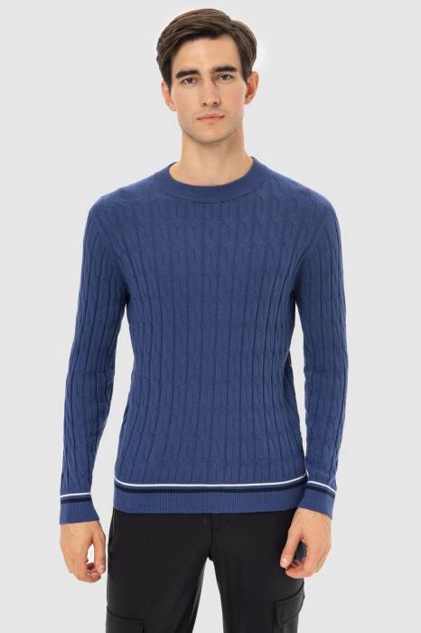 джемпер из хлопка и шерсти фотография