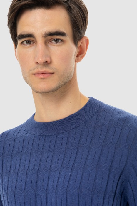 джемпер из хлопка и шерсти от бренда kanzler вид слева