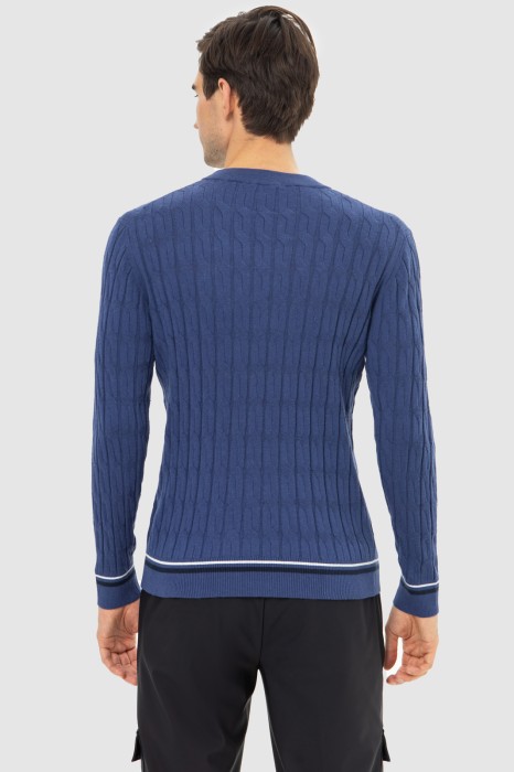 джемпер из хлопка и шерсти по цене 5990 руб вид справа