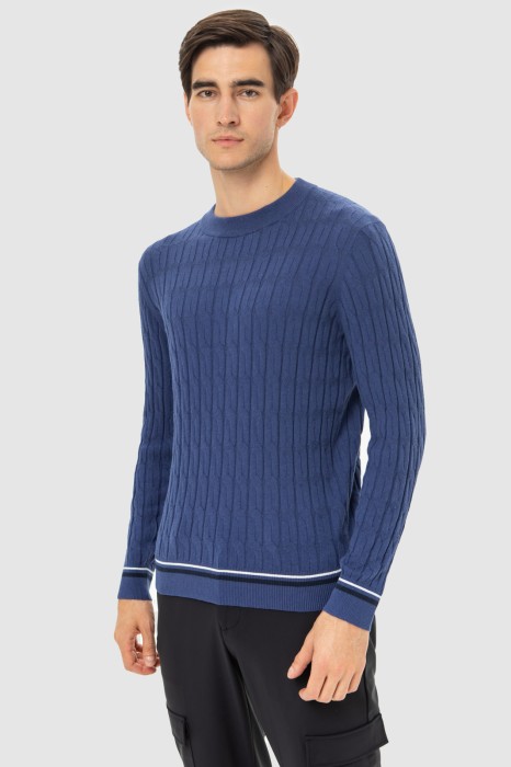 джемпер из хлопка и шерсти из россии вид сбоку