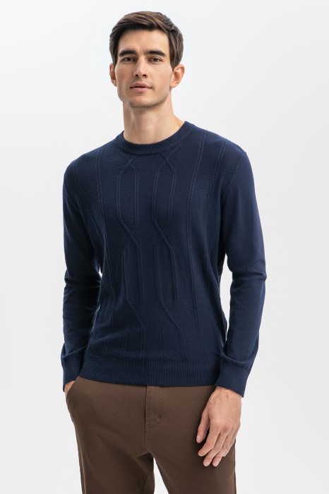 джемпер из хлопка, кашемира и шерсти фотография