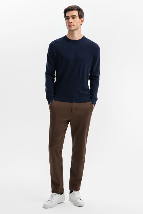 джемпер из хлопка, кашемира и шерсти из россии вид сбоку