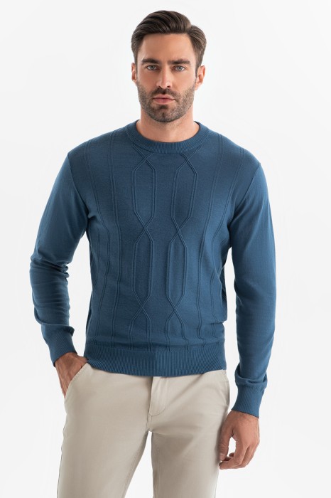 джемпер из хлопка, кашемира и шерсти фотография