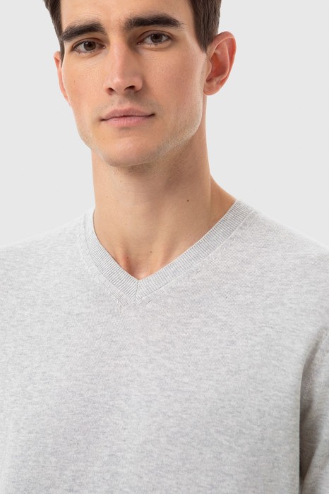 джемпер из хлопка пима от бренда kanzler вид слева