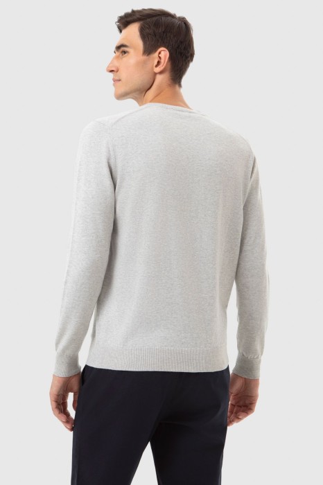 джемпер из хлопка пима по цене 3990 руб вид справа