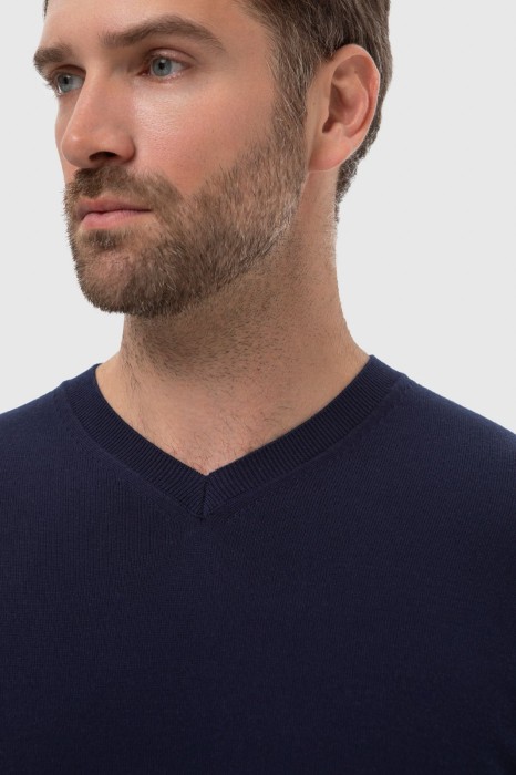 джемпер из хлопка пима от бренда kanzler вид слева