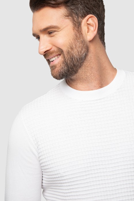 джемпер из хлопка пима от бренда kanzler вид слева