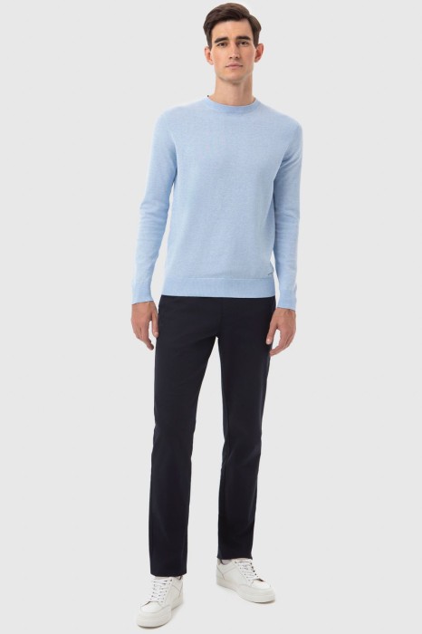 джемпер из хлопка пима из россии вид сбоку