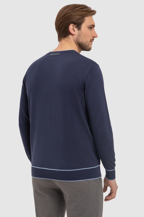 джемпер из хлопка пима из россии вид сбоку