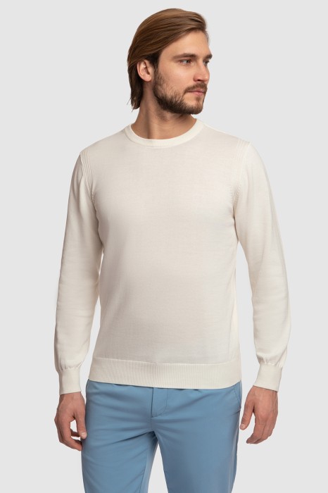 джемпер из хлопка пима из россии вид сбоку