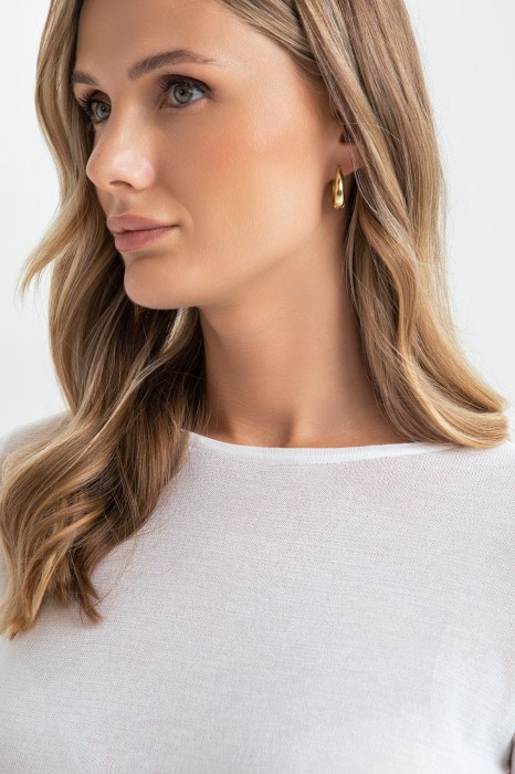 джемпер из хлопка, шелка и льна от бренда kanzler вид слева