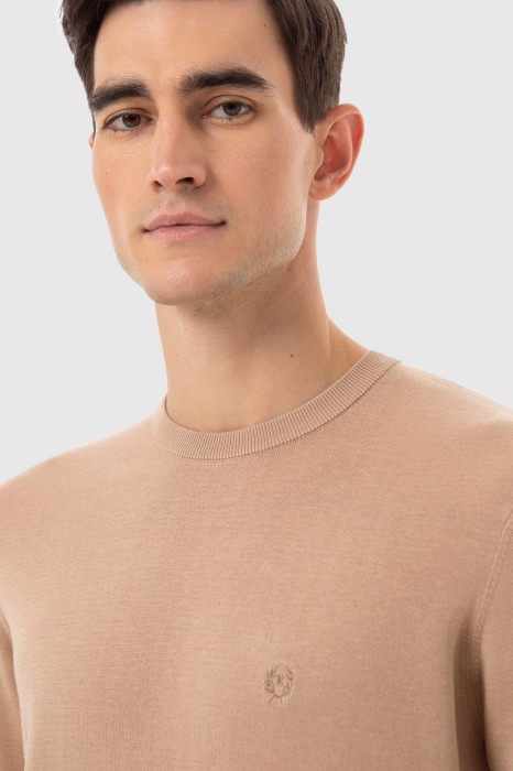 джемпер из хлопка, шелка и льна от бренда kanzler вид слева