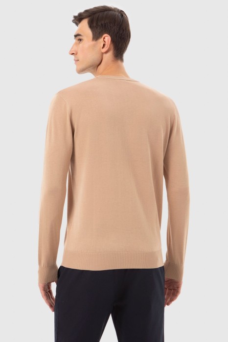 джемпер из хлопка, шелка и льна по цене 4990 руб вид справа