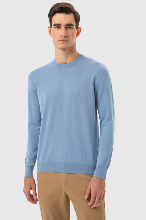 джемпер из хлопка, шелка и льна фотография