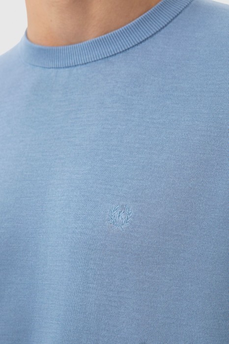 джемпер из хлопка, шелка и льна от бренда kanzler вид слева