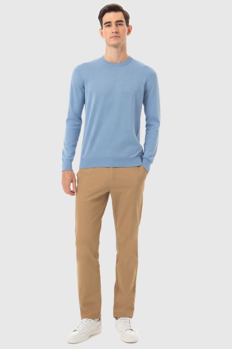 джемпер из хлопка, шелка и льна из россии вид сбоку