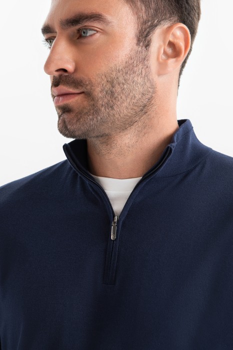 джемпер из хлопка от бренда kanzler вид слева