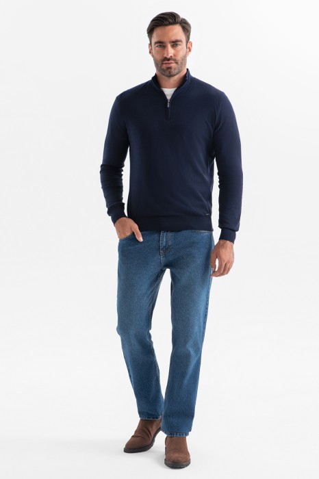 джемпер из хлопка из россии вид сбоку