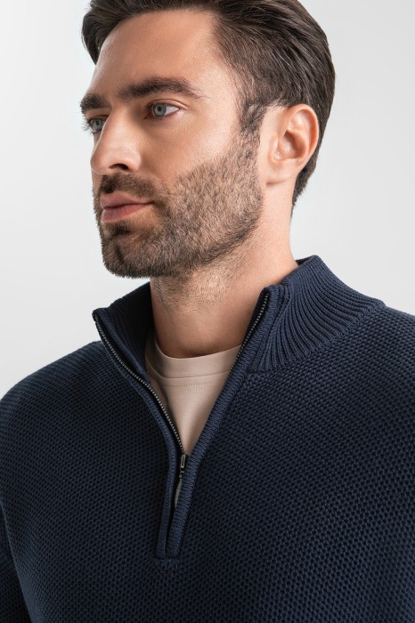 джемпер из хлопка от бренда kanzler вид слева