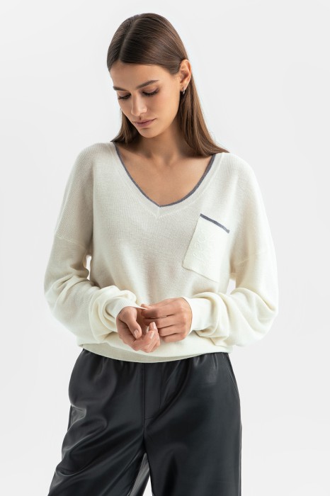 джемпер из шерсти и кашемира фотография