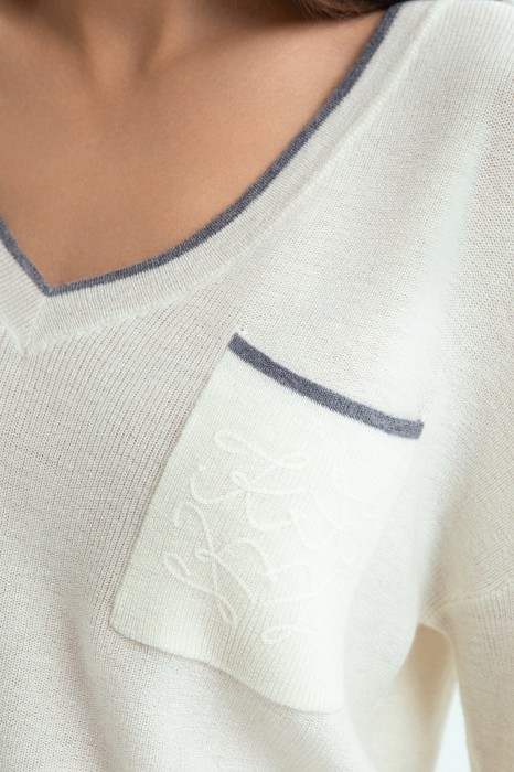 джемпер из шерсти и кашемира от бренда kanzler вид слева