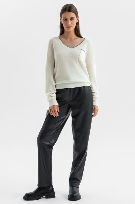 джемпер из шерсти и кашемира из россии вид сбоку